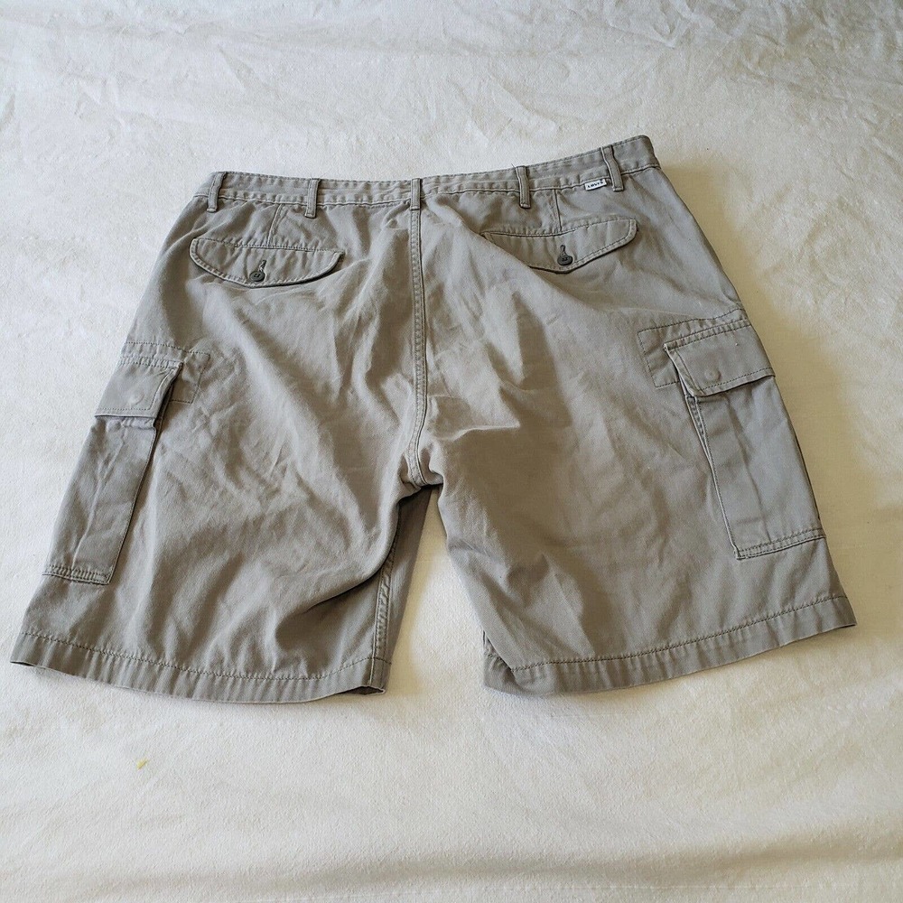 Levi's Original Jeans Men's Size 40 Beige Cargo Shorts 100% Cotton - Picture 8 of 9